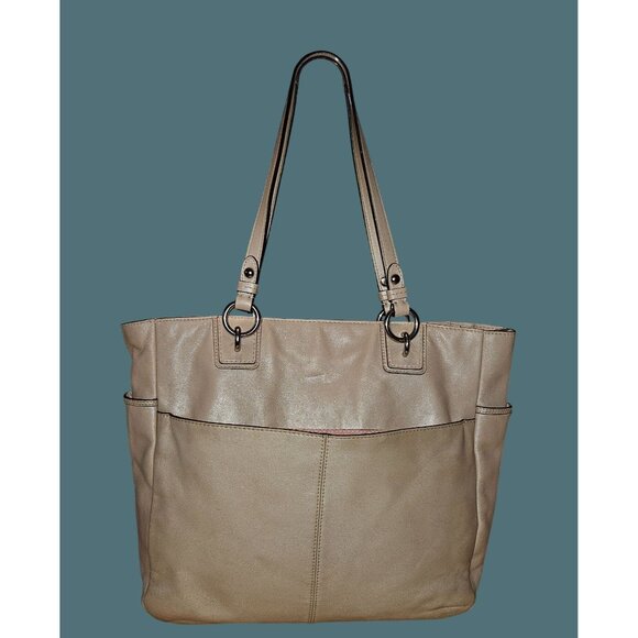 Coach Gallery Soft Leather Zipper Tote Shoulder Bag - Picture 2 of 16